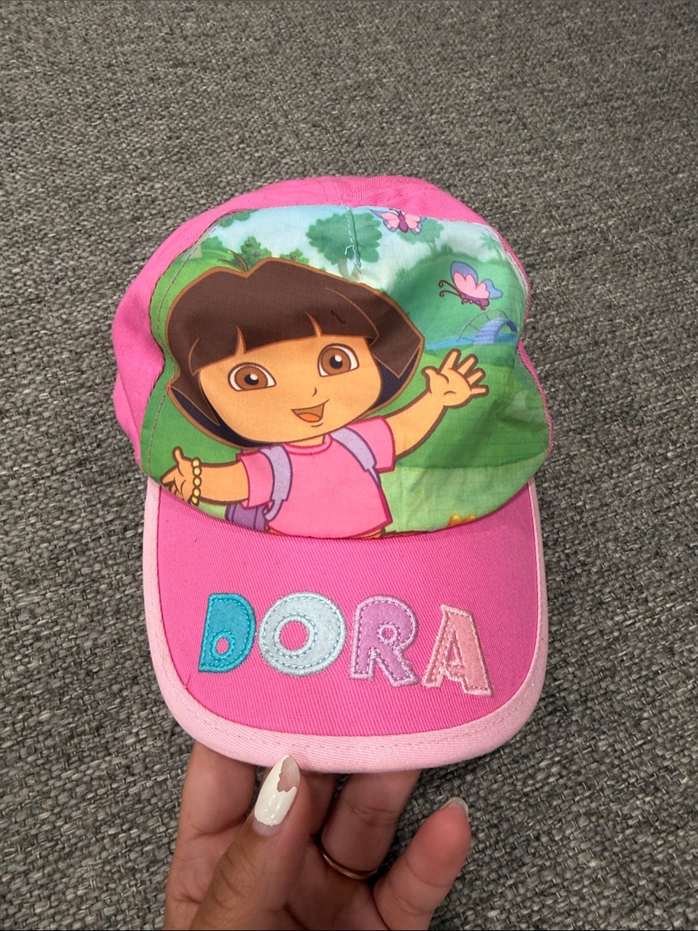 2009 Nickelodeon Dora Pink and Green Kids Baseball Cap